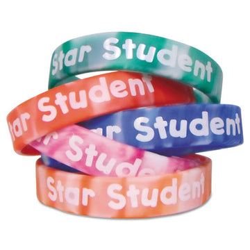Teacher Created Resources Two-toned Star Student Wristbands, 5 Designs, Assorted Colors, 10-pack freeshipping - TVN Wholesale